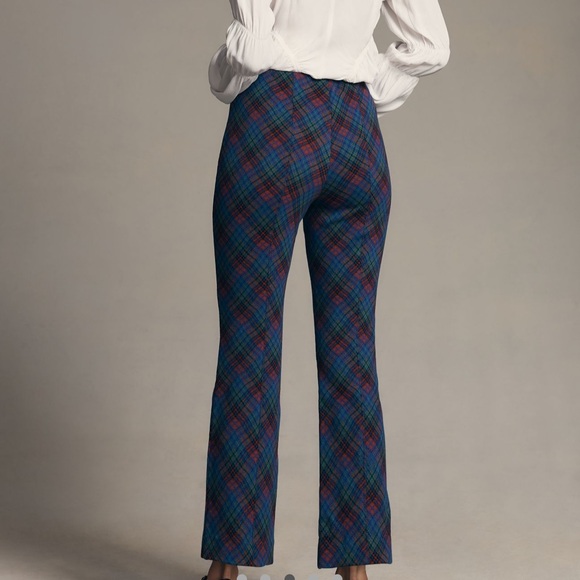 Anthropologie Blue and Red Plaid Pants - Picture 3 of 6